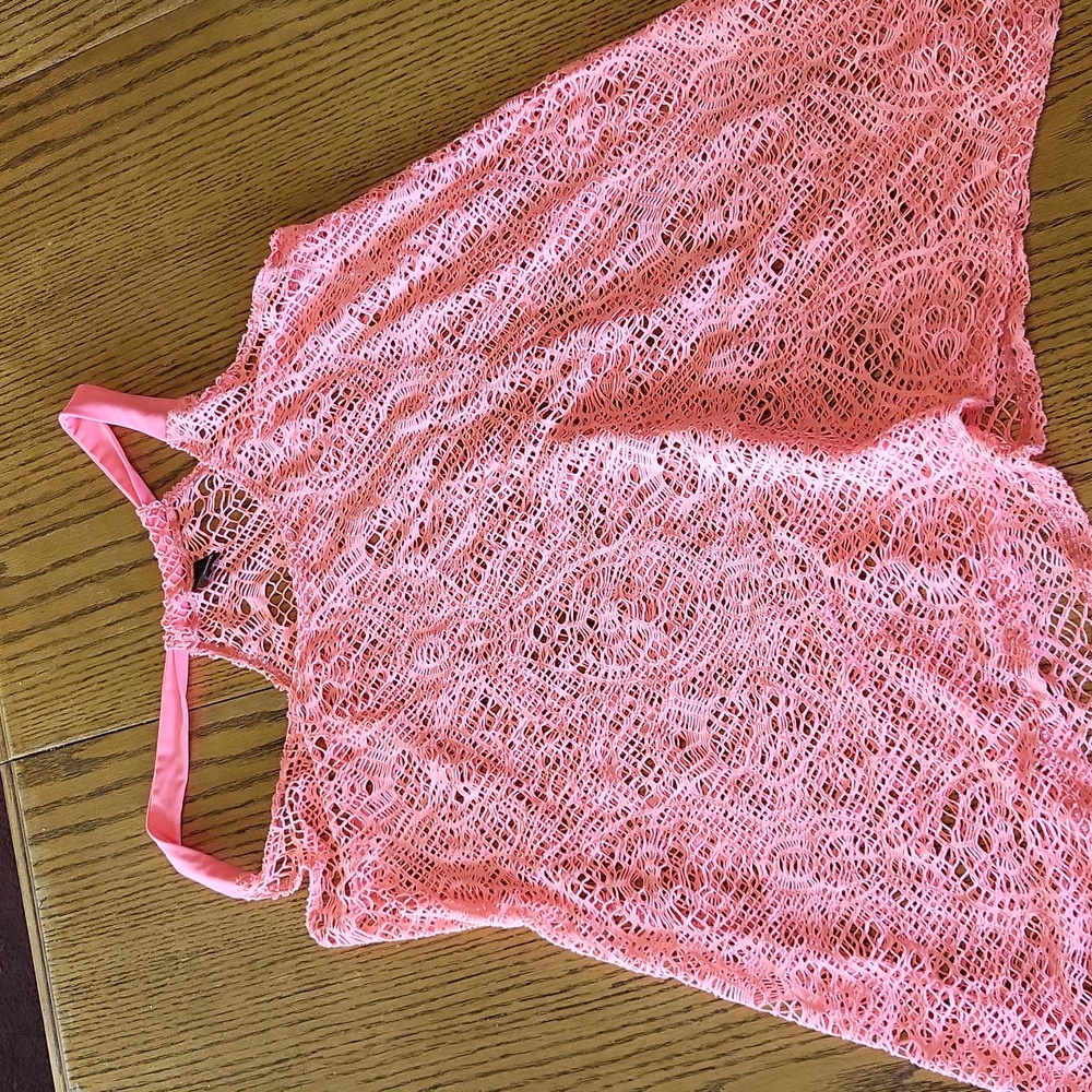 Hurley coral swim suit cover